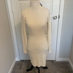 Abercrombie & Fitch Beige Sweater Dress